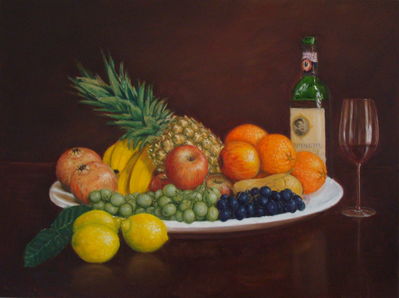 Still life with wine
Oil on canvas, 80x65cm
