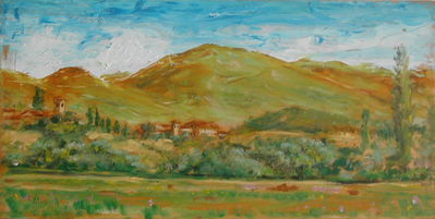 Norcia
Oil on panel
