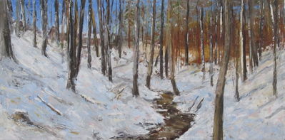 Woods near Gotzenwil, Winter
Oil on Canvas, 70x120

