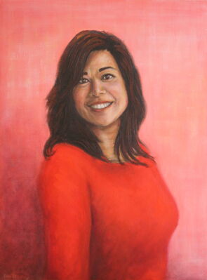Portrait of Maggie Feng
Oil on canvas, 80 x 60 cm.
