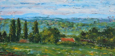 Binzenloo, spring
Oil on Panel, 30x15 cm
